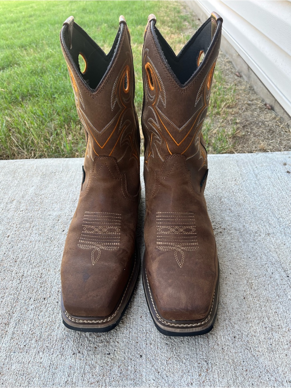 Dan Post Brown Waterproof Composite Toe Western Cowboy Boots